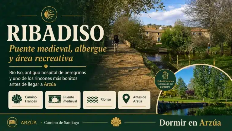 Ribadiso: qué ver, puente medieval, antiguo hospital de peregrinos y albergue