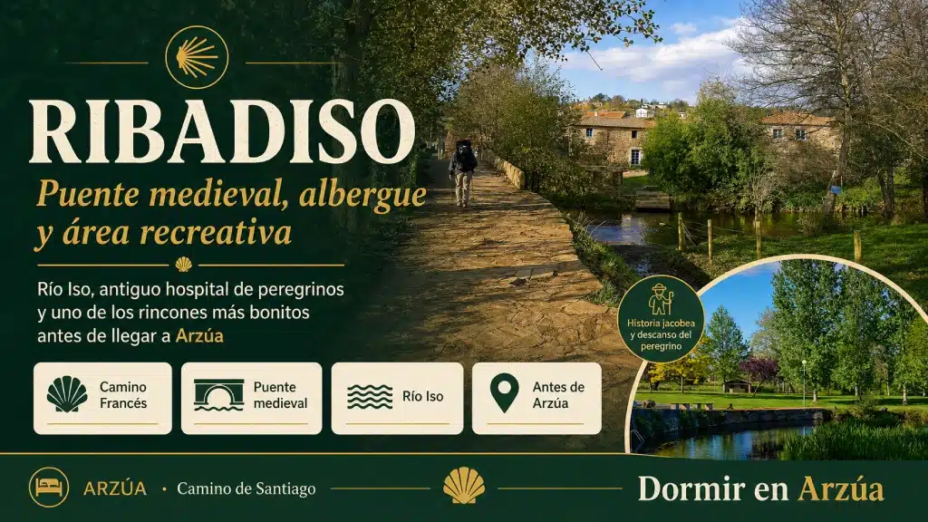 Ribadiso: qué ver, puente medieval, antiguo hospital de peregrinos y albergue